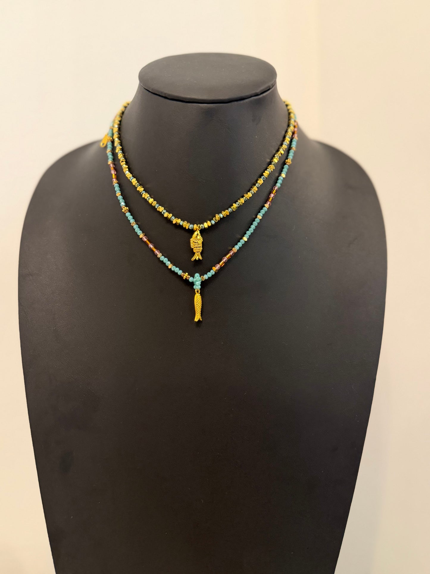 Beaded Fish Necklace