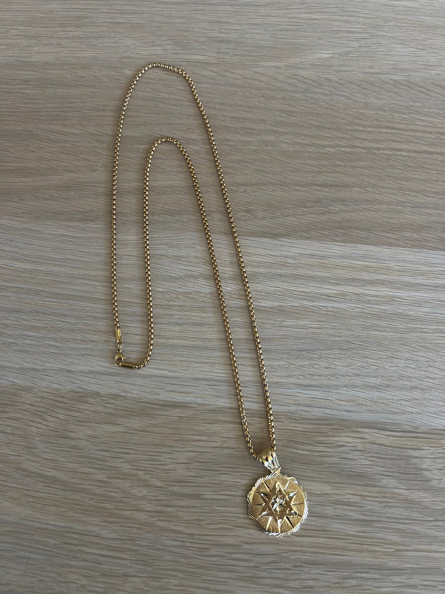 Jewish Star Coin Necklace