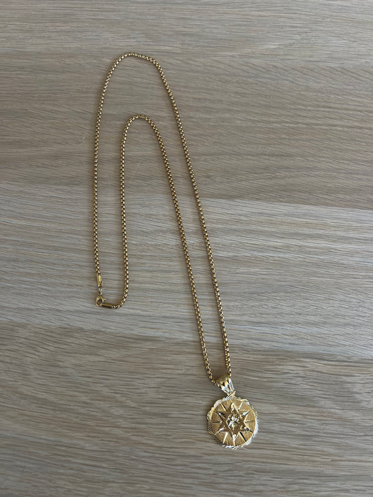Jewish Star Coin Necklace