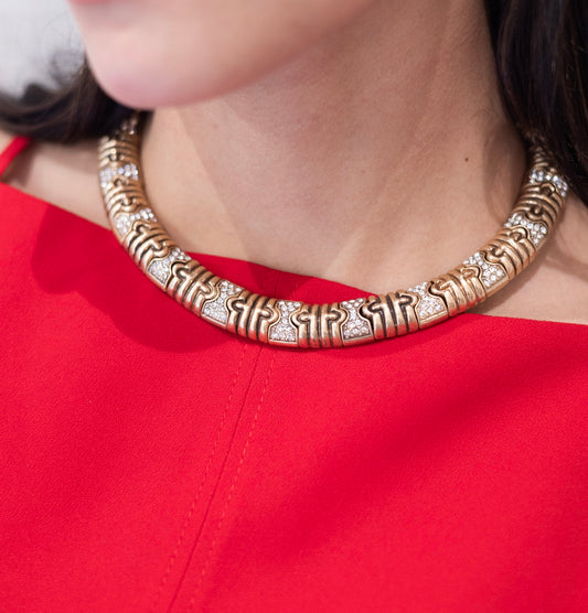 Parenthesi Style Collar Necklace