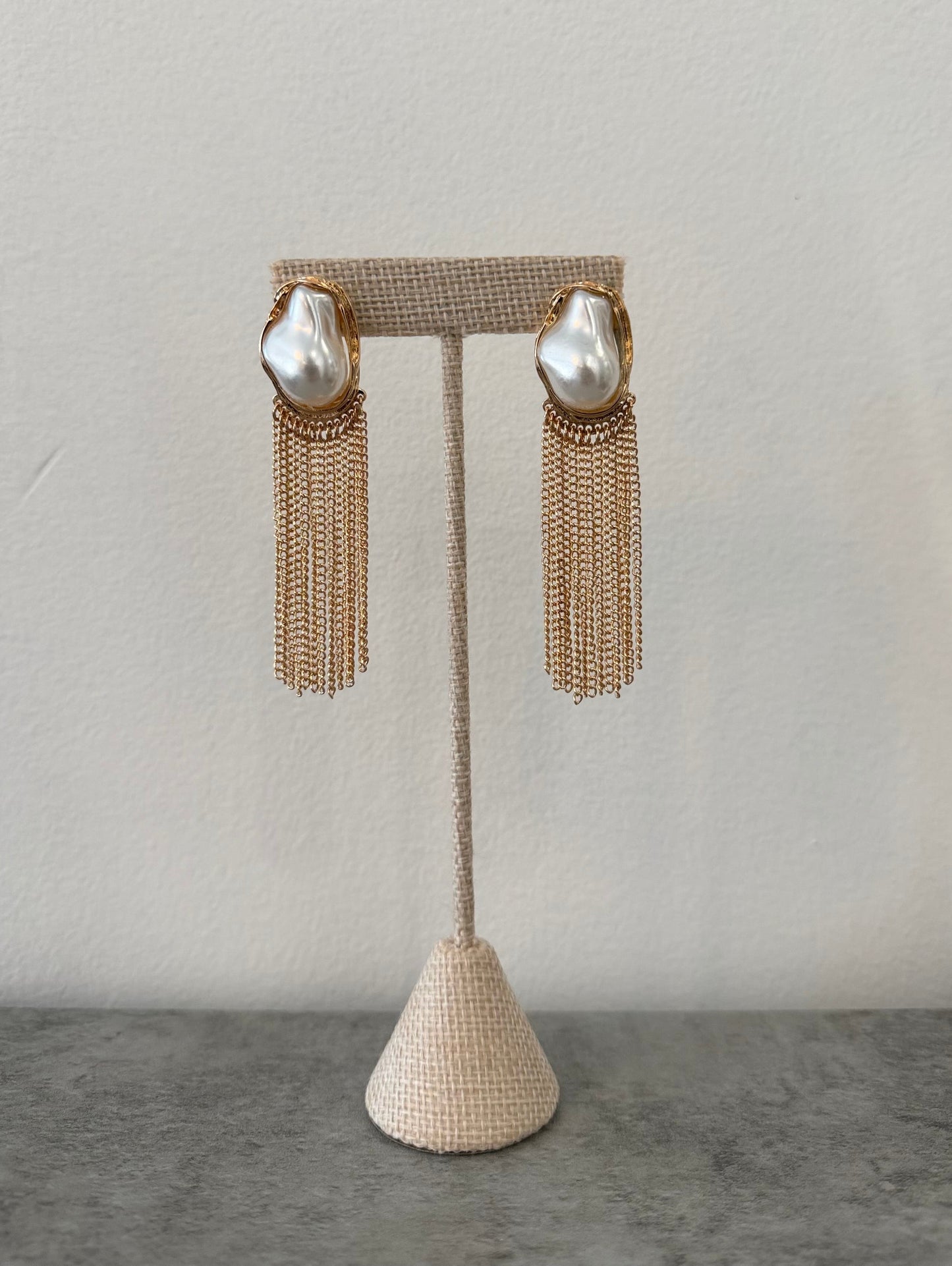 Pearl Tassel Earrings