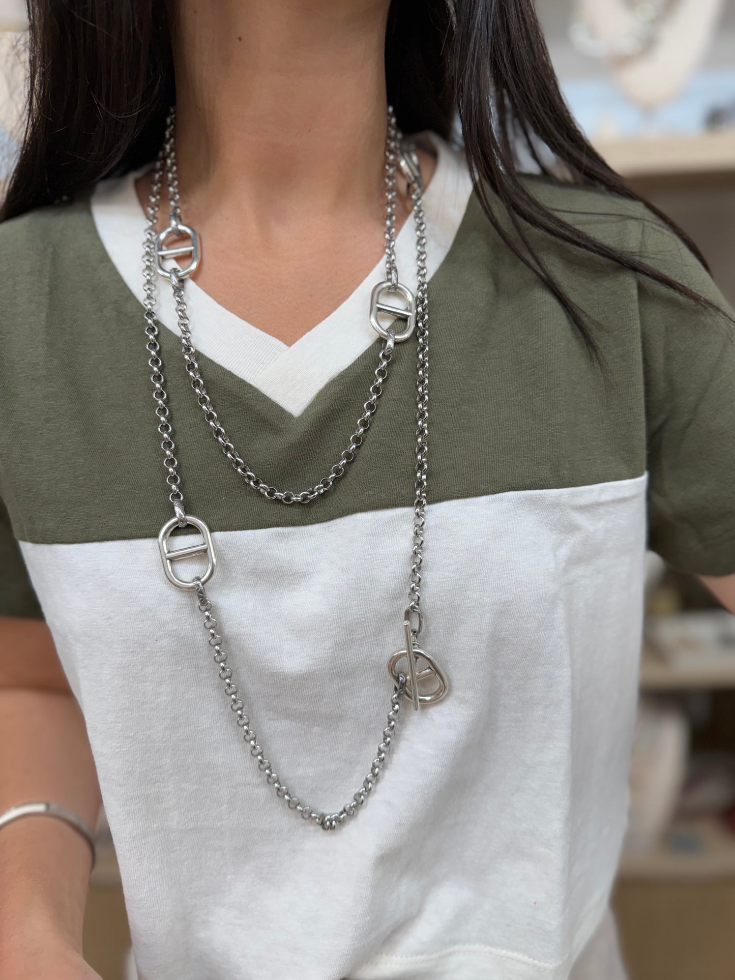 Silver Wrap Around Necklace