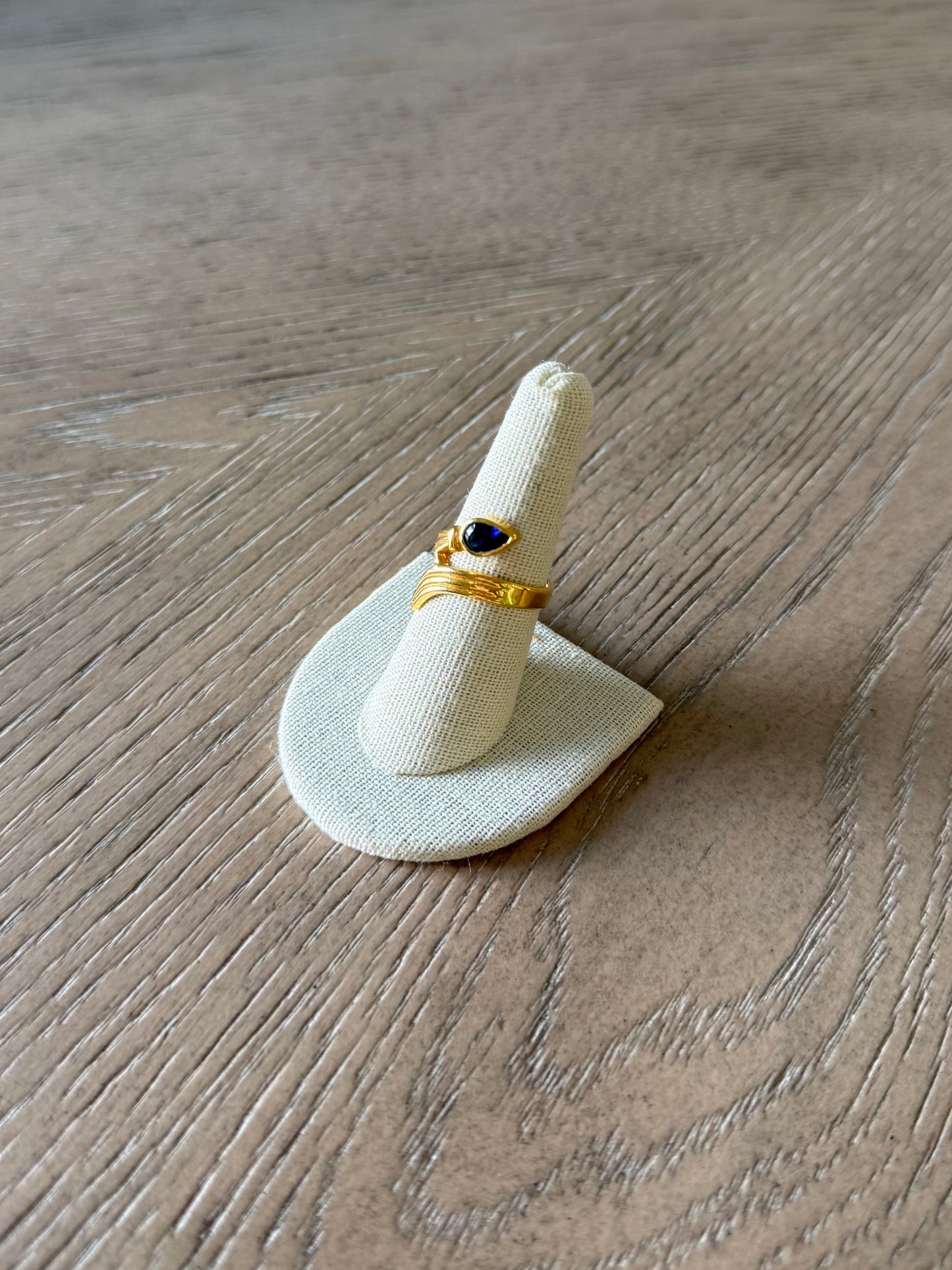 Vintage Blue Wrap Ring