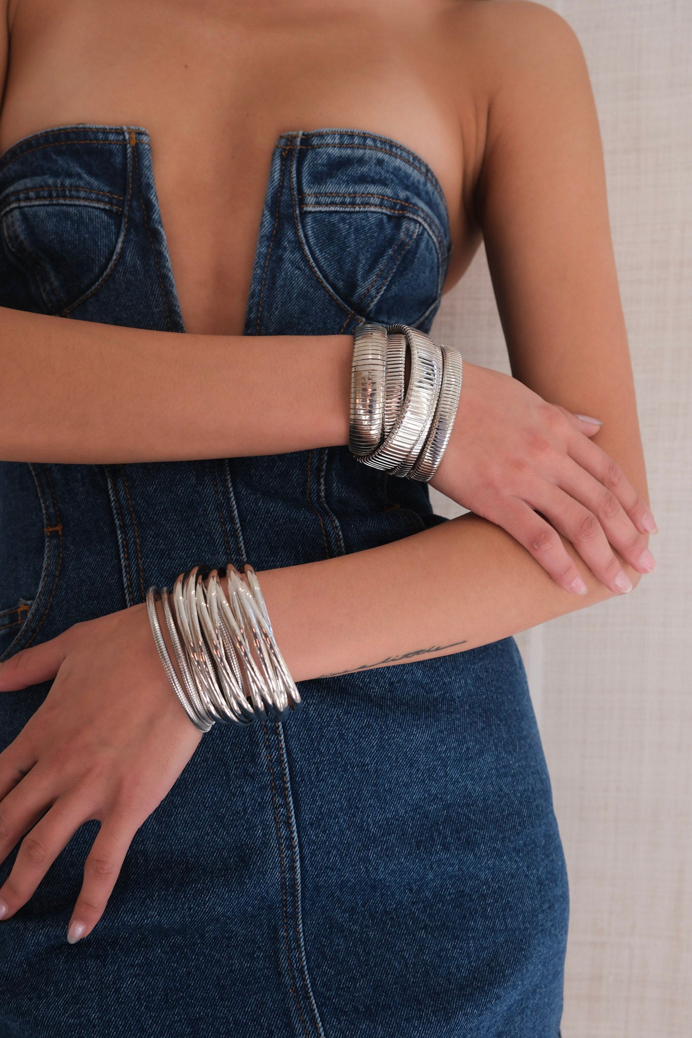 Silver Layered Cuff