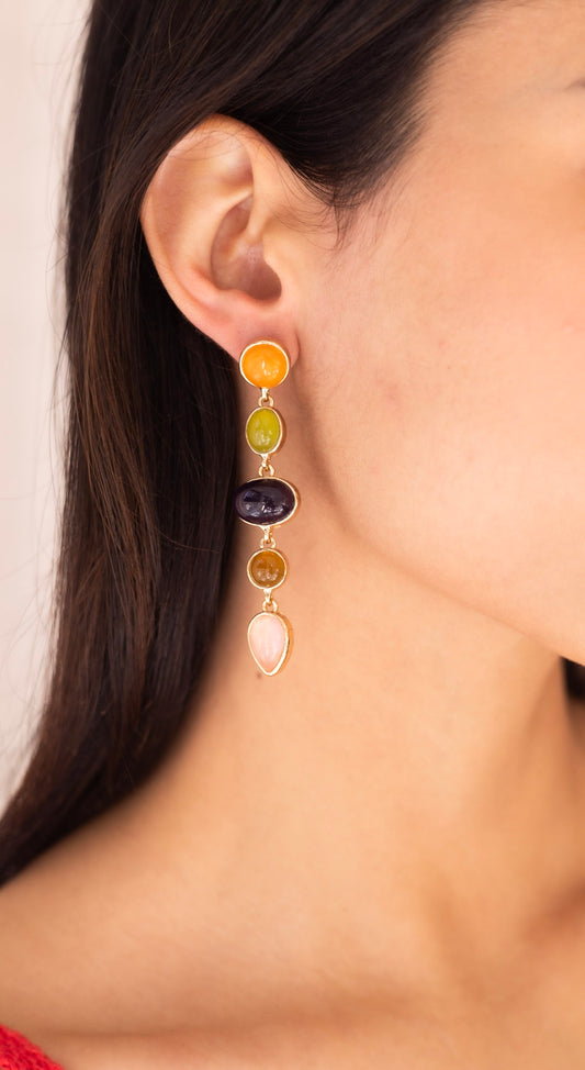 Hanging Colored Earrings