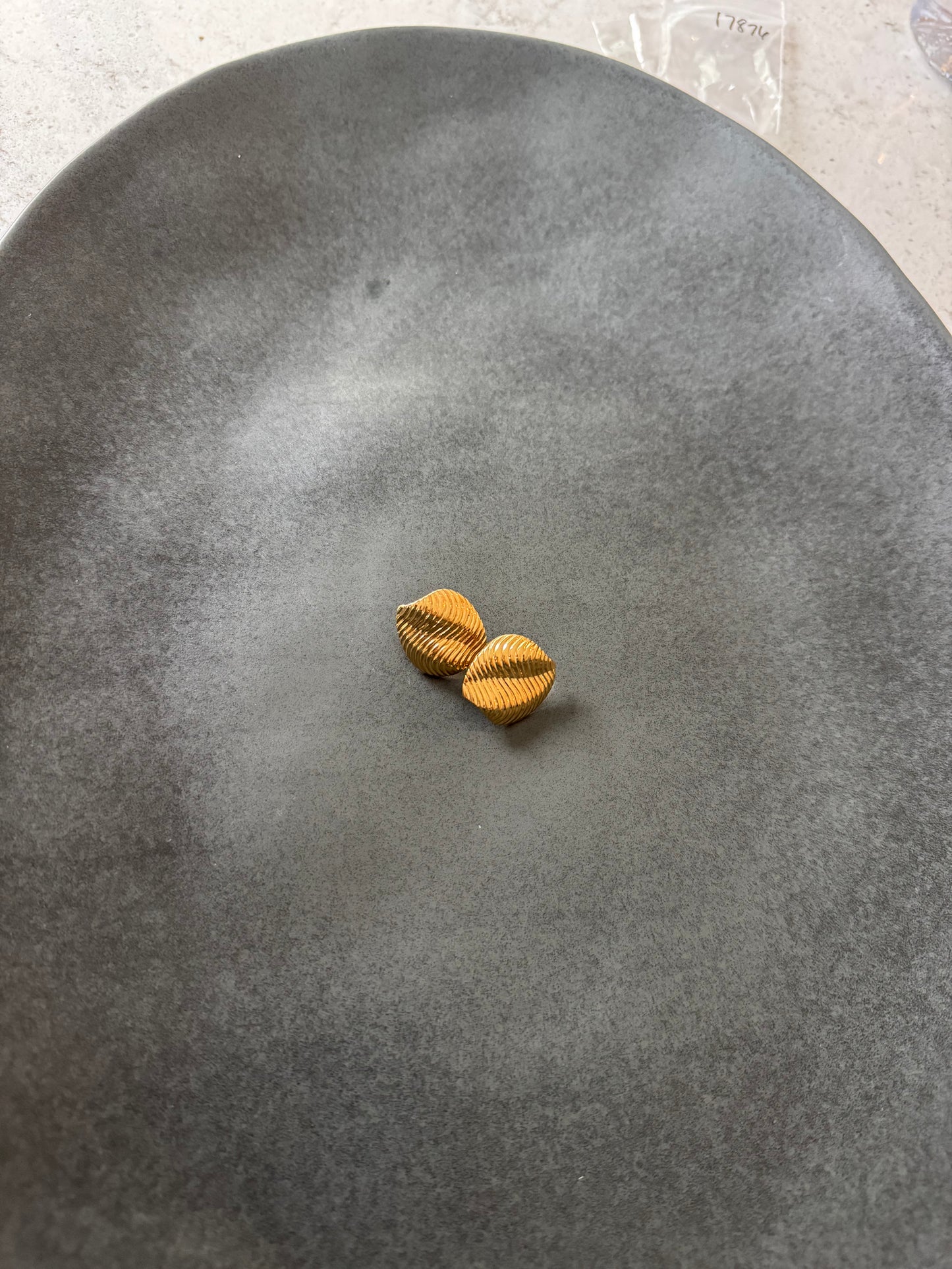Gold Leaf Clip Back Earrings