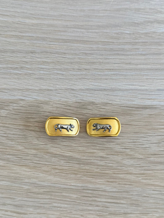 Panther Clip On Earrings