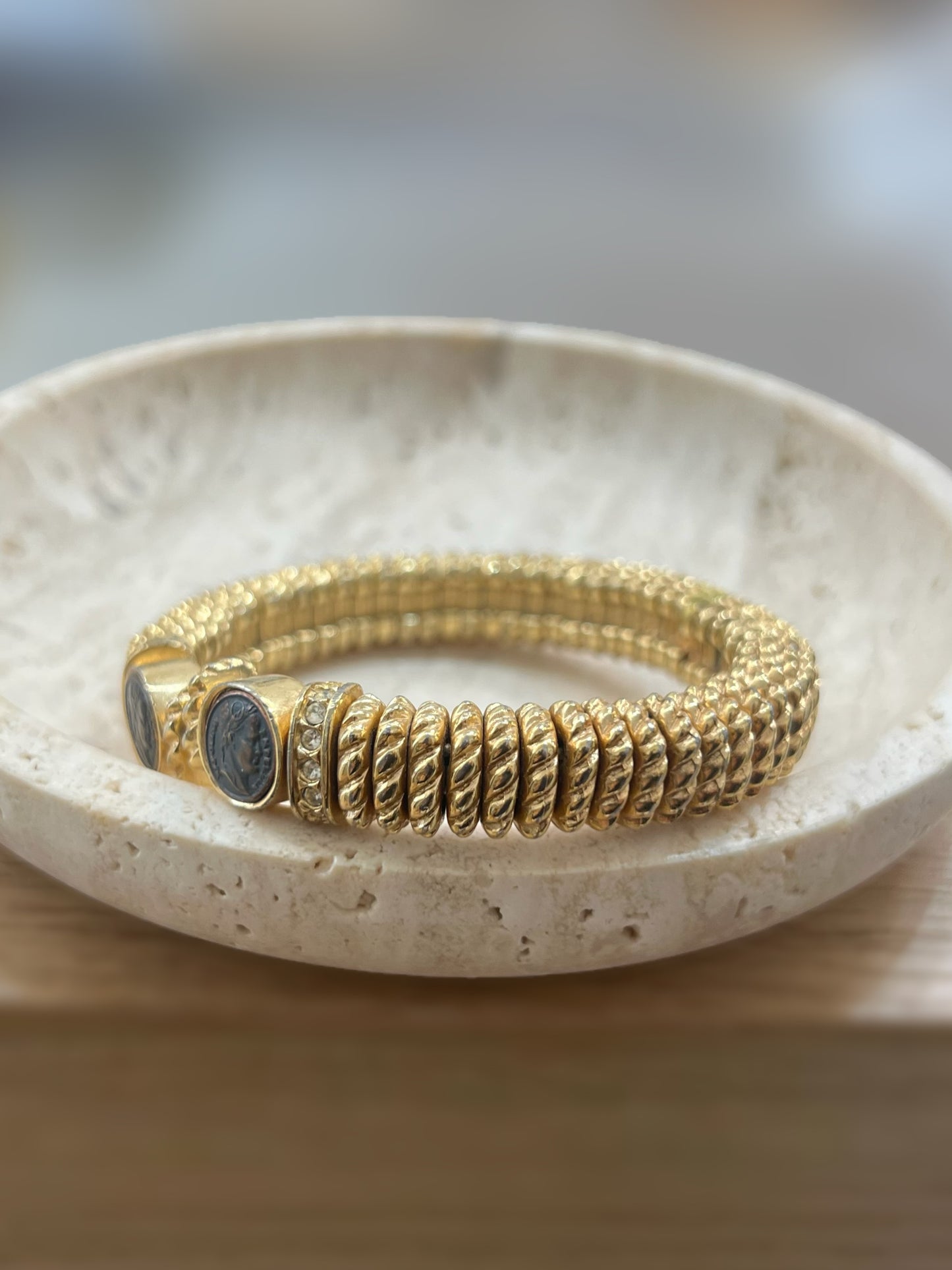 Coin Gold Cuff