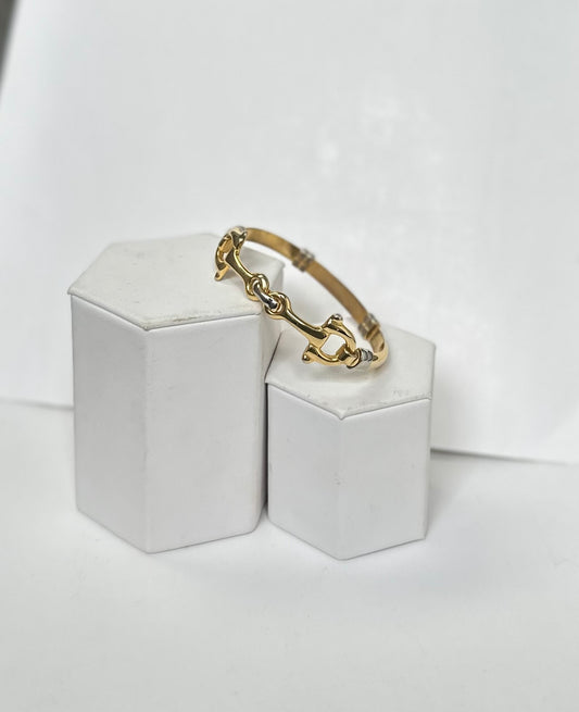 Two Tone Buckle Bracelet