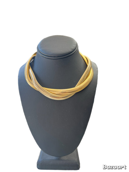 Omega Two Strand Choker Necklace