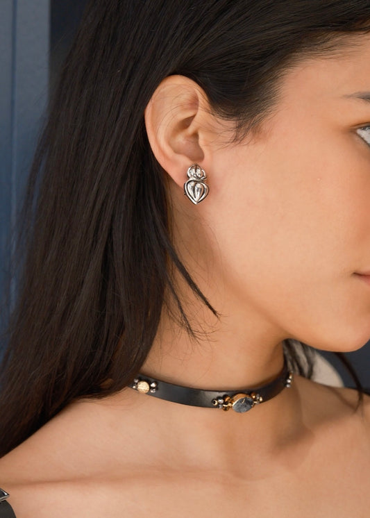 Mini Silver Clip Back Earrings