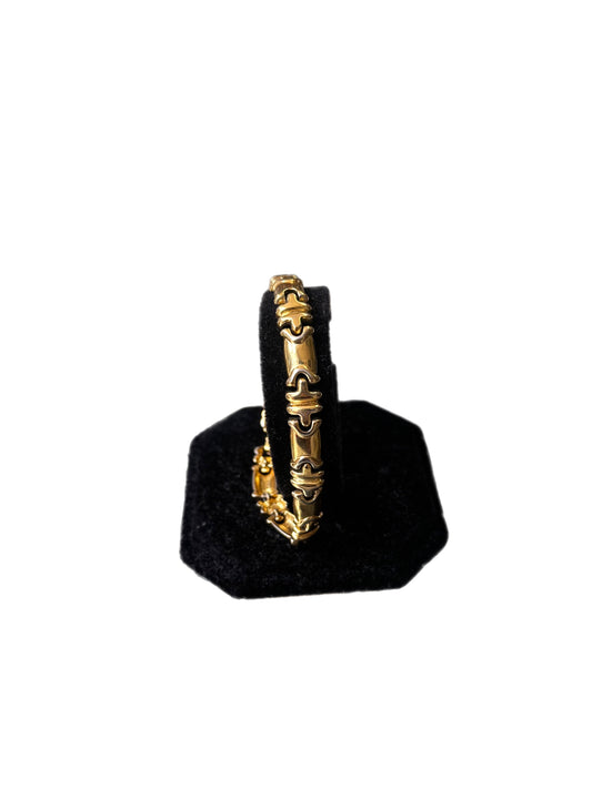 Gold Parenthesis Link Bracelet