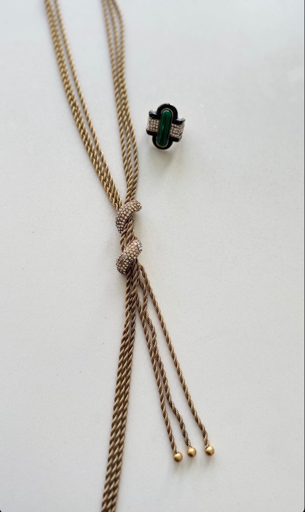Tassel Necklace With Diamonds