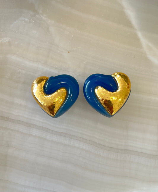 Vintage Heart Earrings