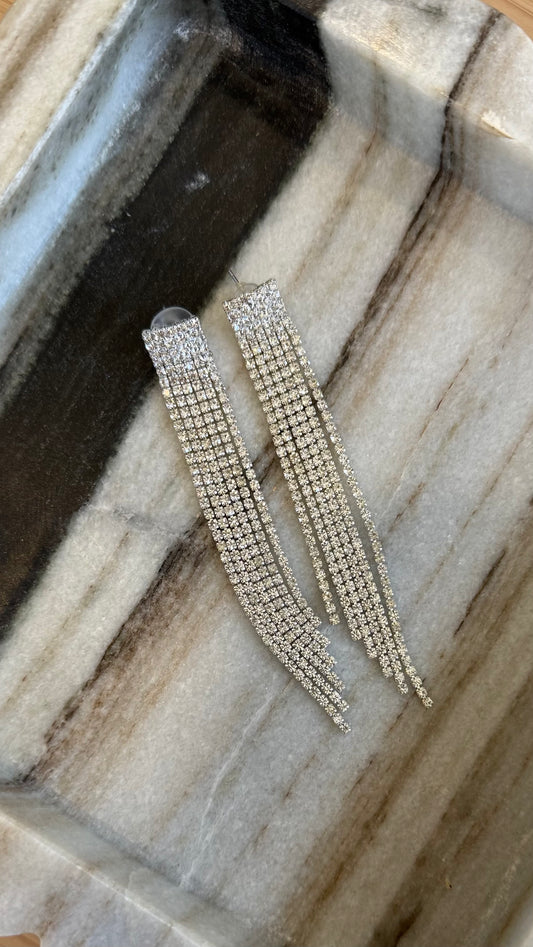 Crystal Diamond Earrings