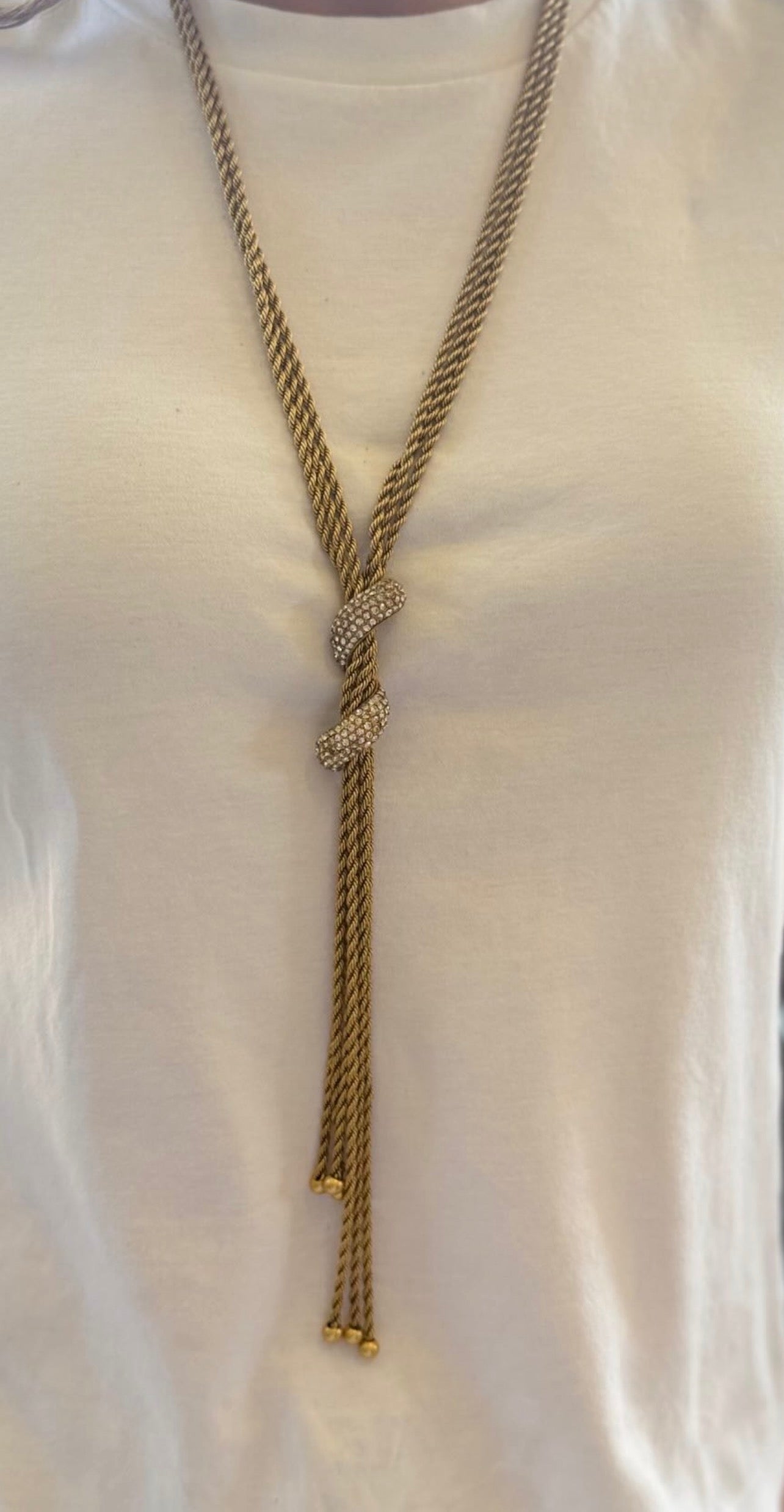 Tassel Necklace With Diamonds