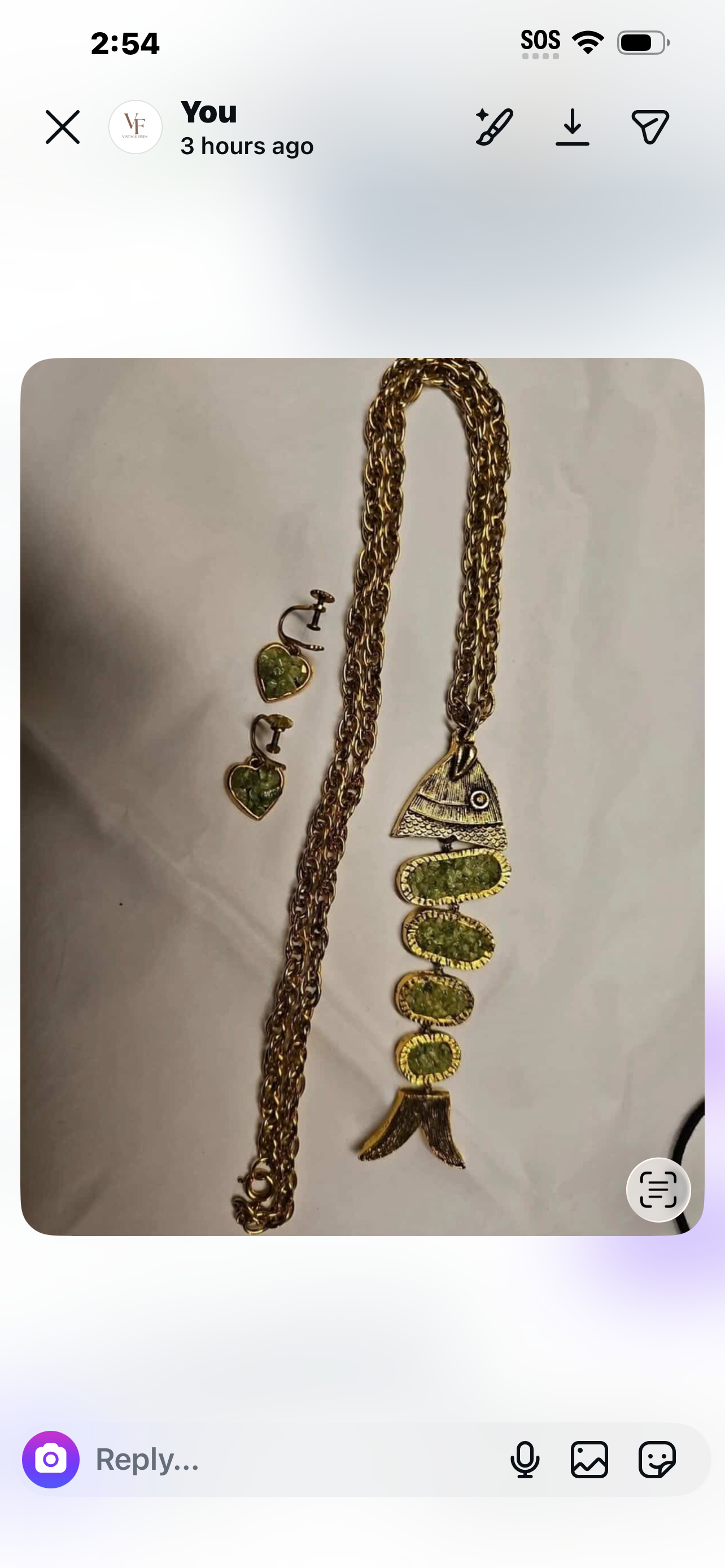 Green Fish Pendant Necklace