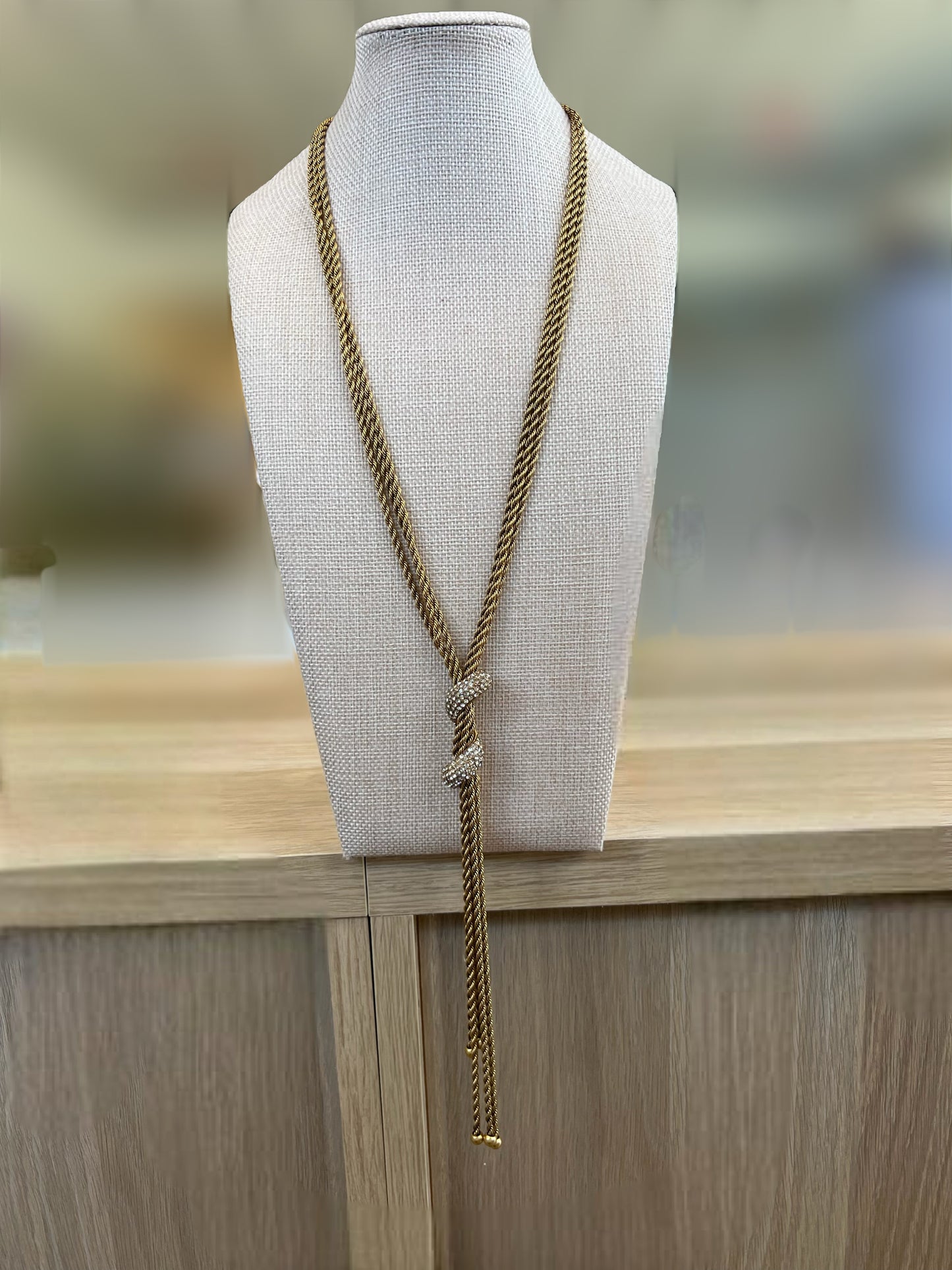 Tassel Necklace With Diamonds