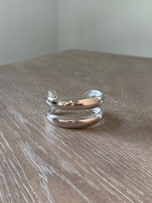 Vintage KJL Silver Cuff