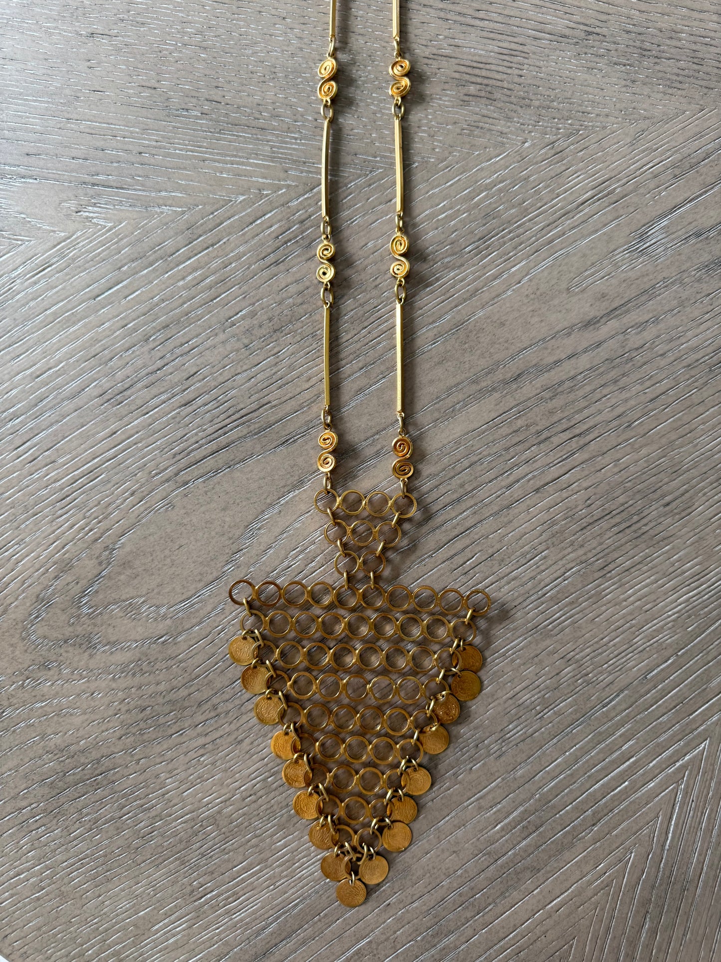 Gold Arrow Shaped Pendant Necklace