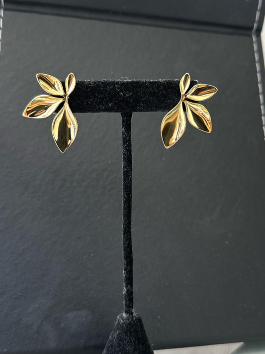 Flower Gold Earrings