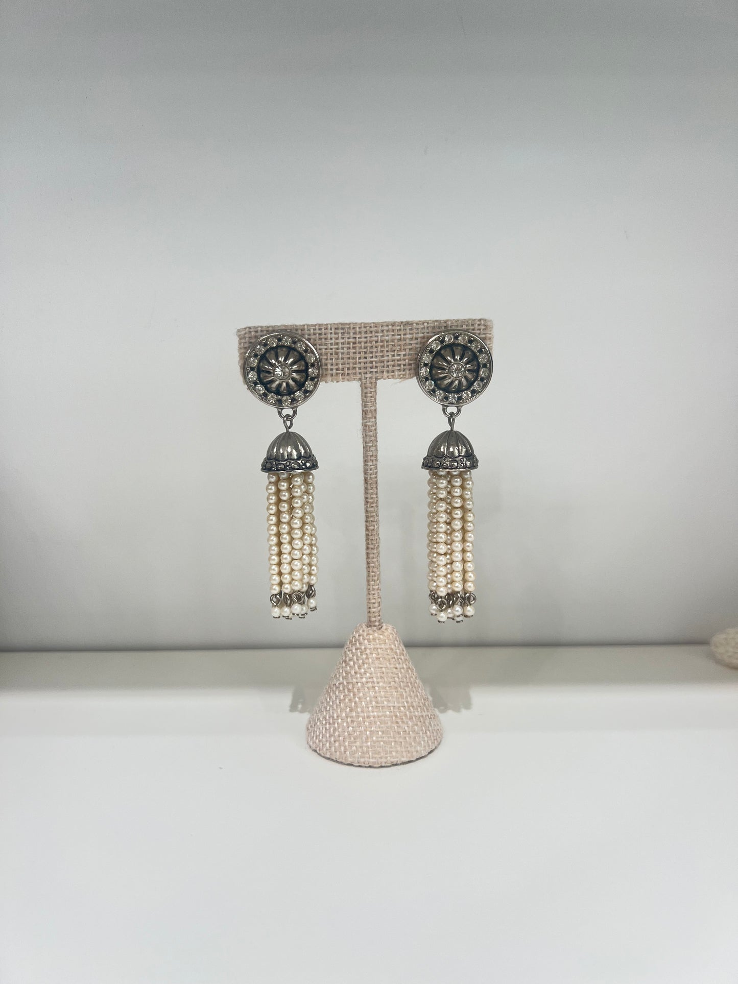Silver And Pearl Dangle