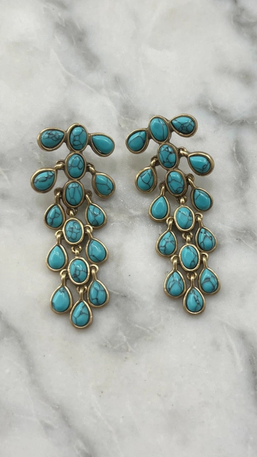 Hanging Turquoise Earrings