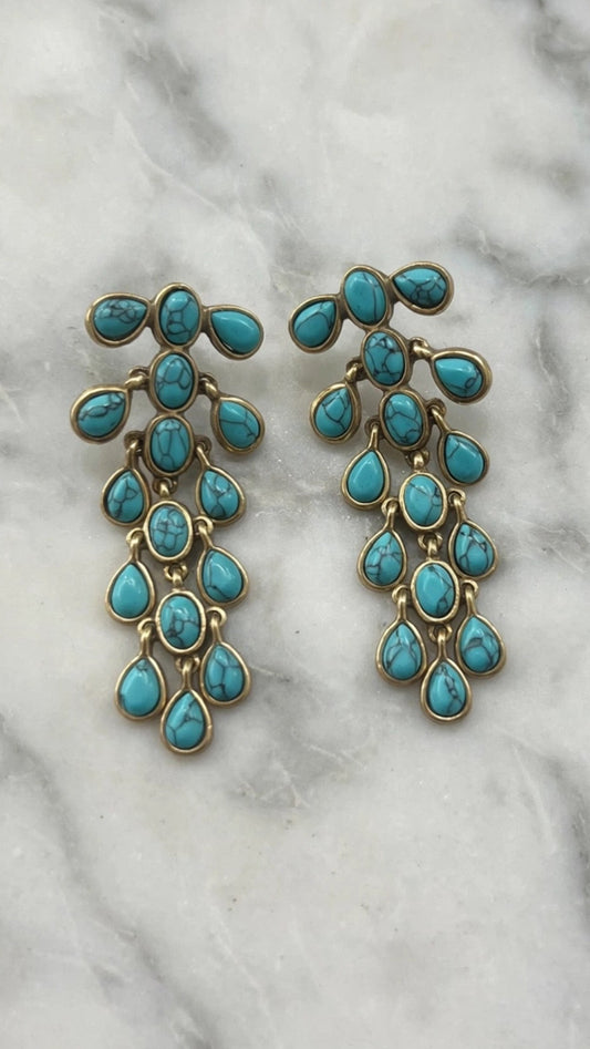 Hanging Turquoise Earrings