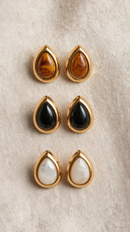 Tear Drop Resin Earring