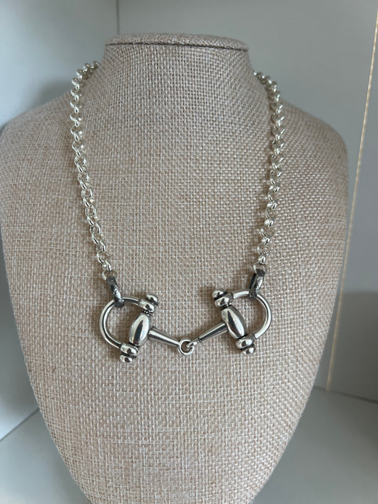 Horse-bit Choker Pendant Necklace
