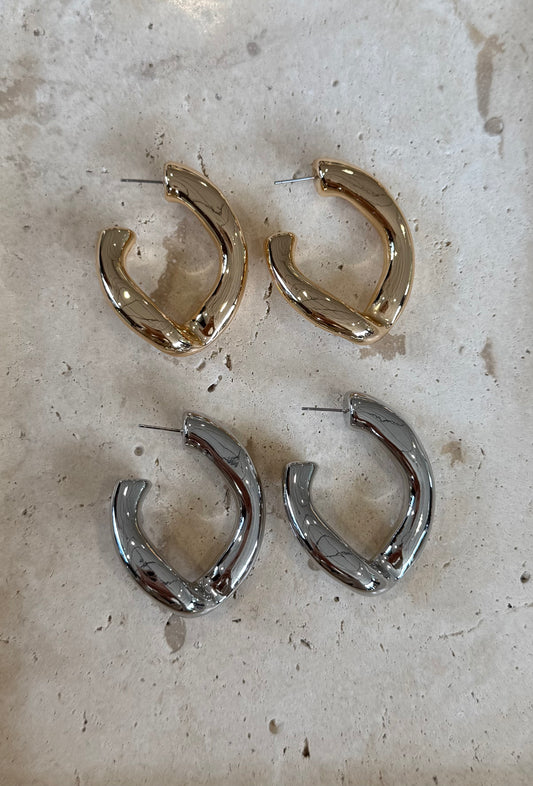 Twisted Hoop Earring