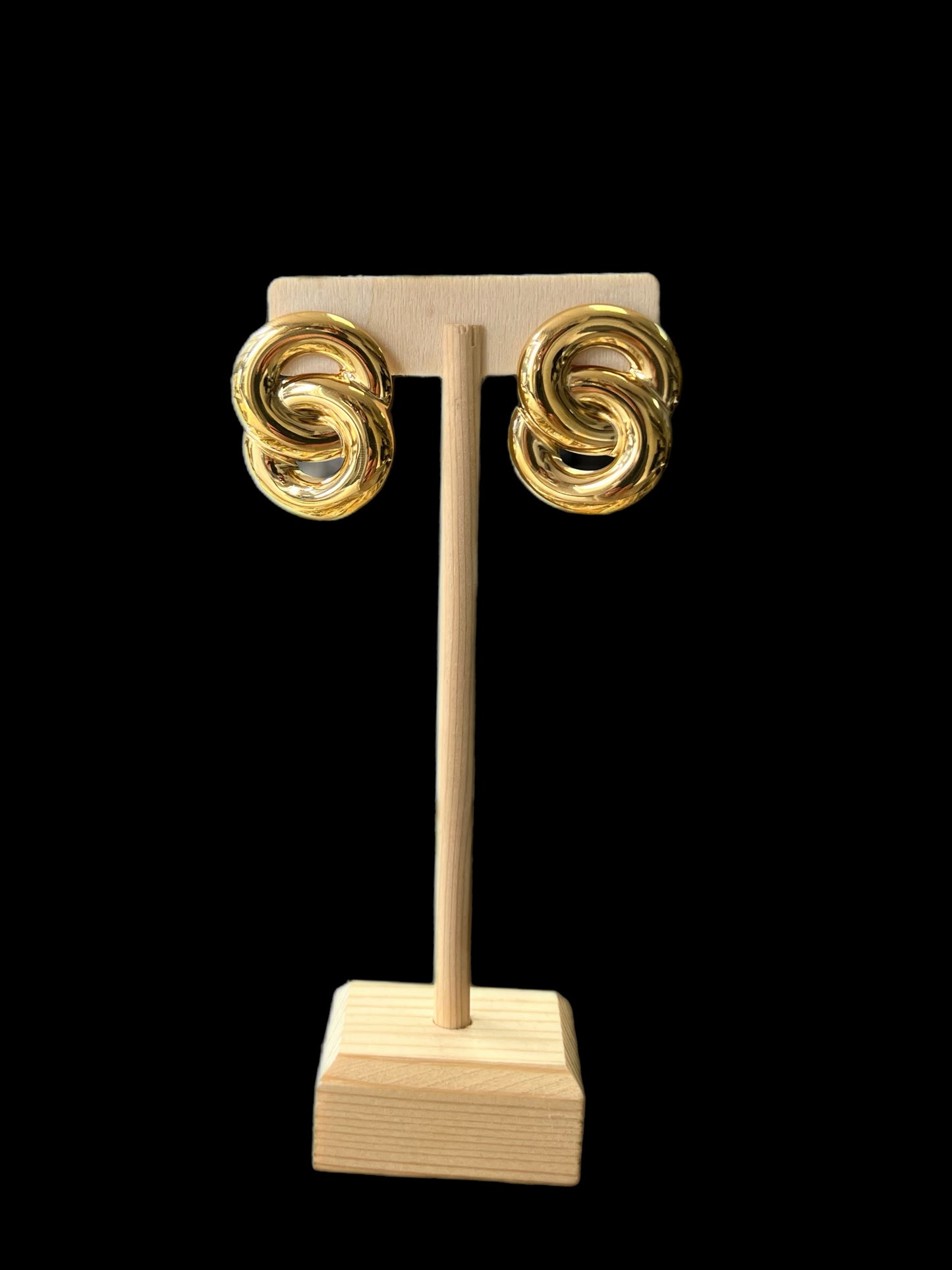 Gold Double Loop Earing