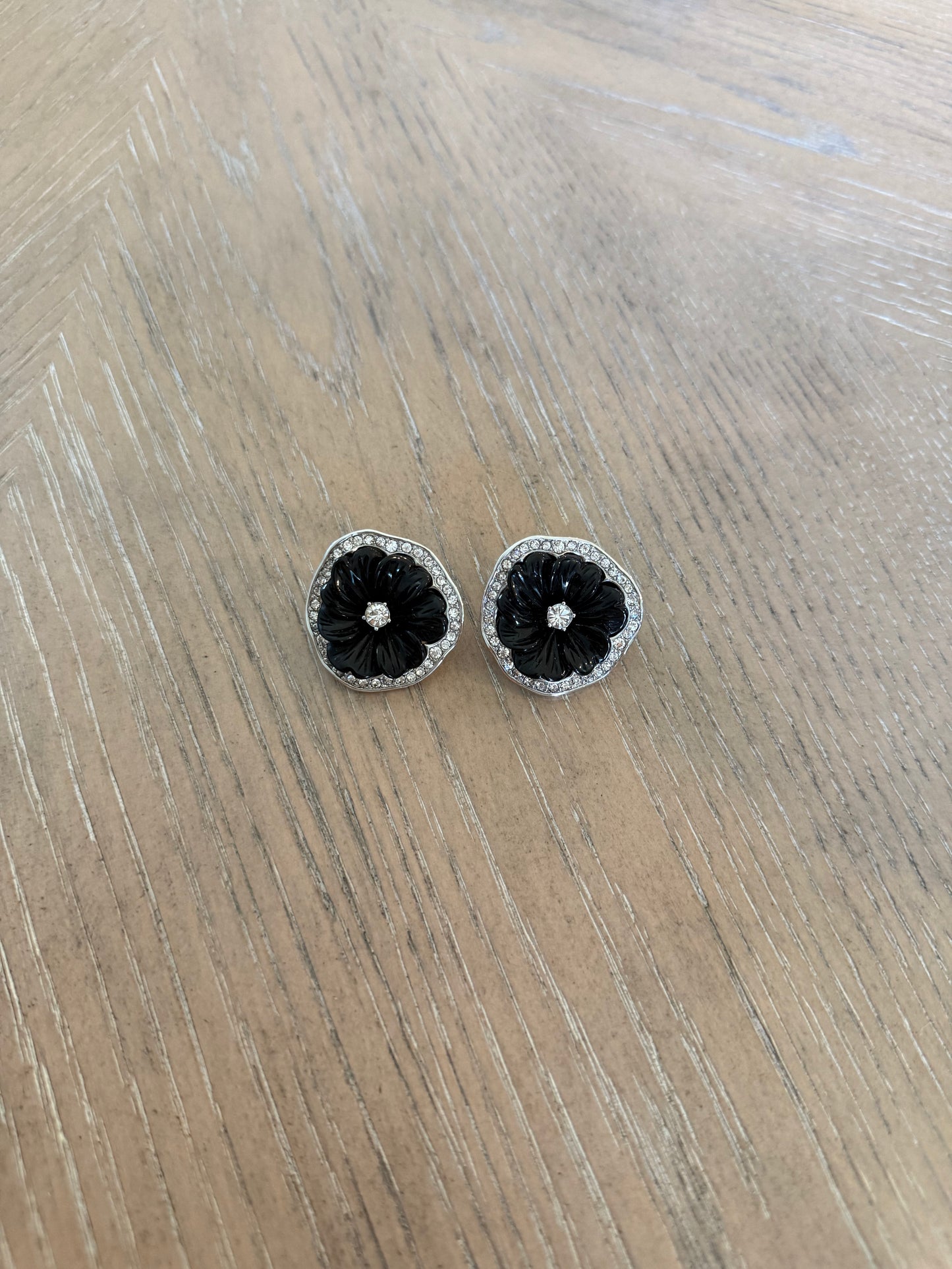 Vintage KJL Flower Earrings