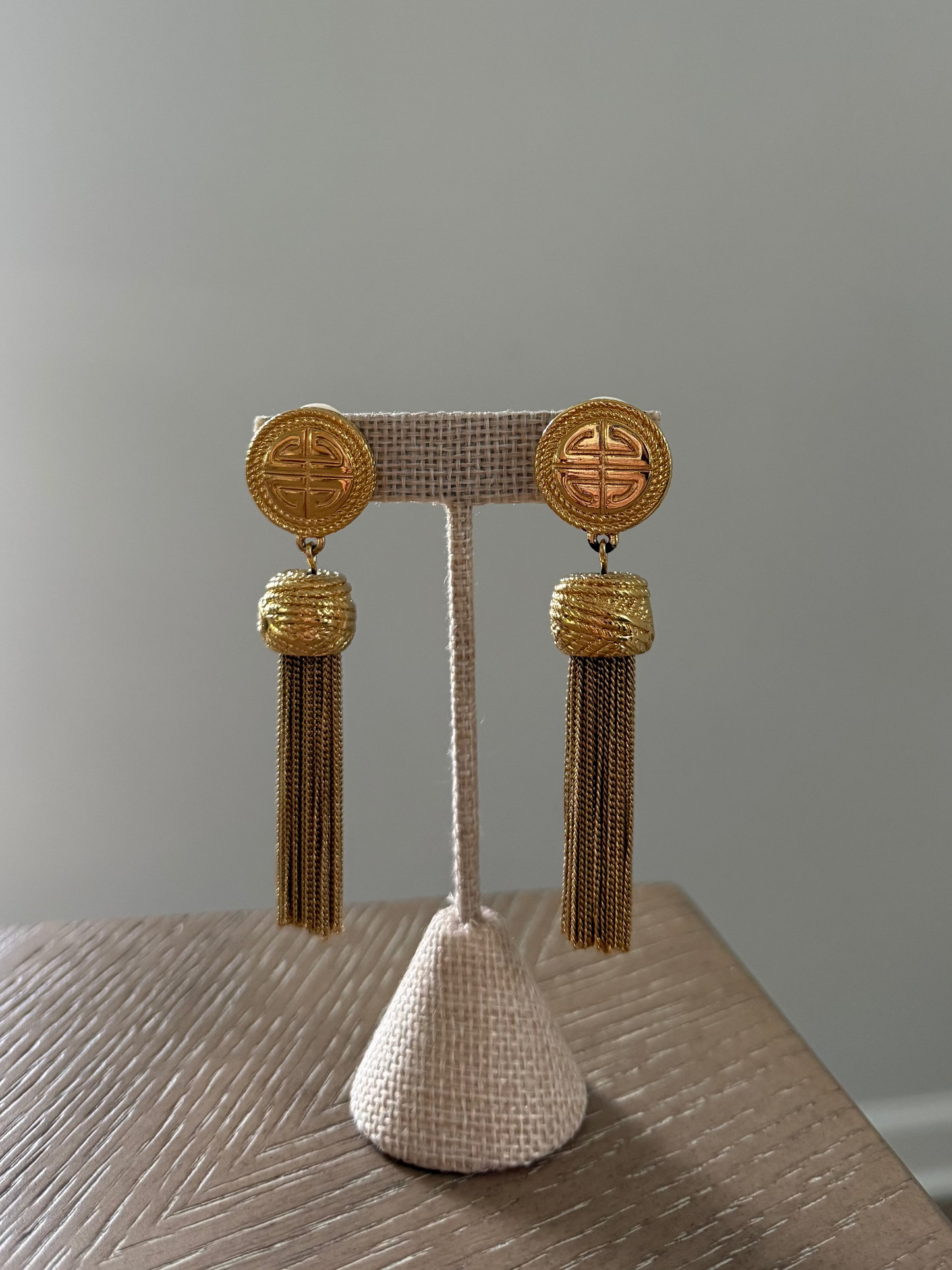Vintage Givenchy Runway Tassel Earrings