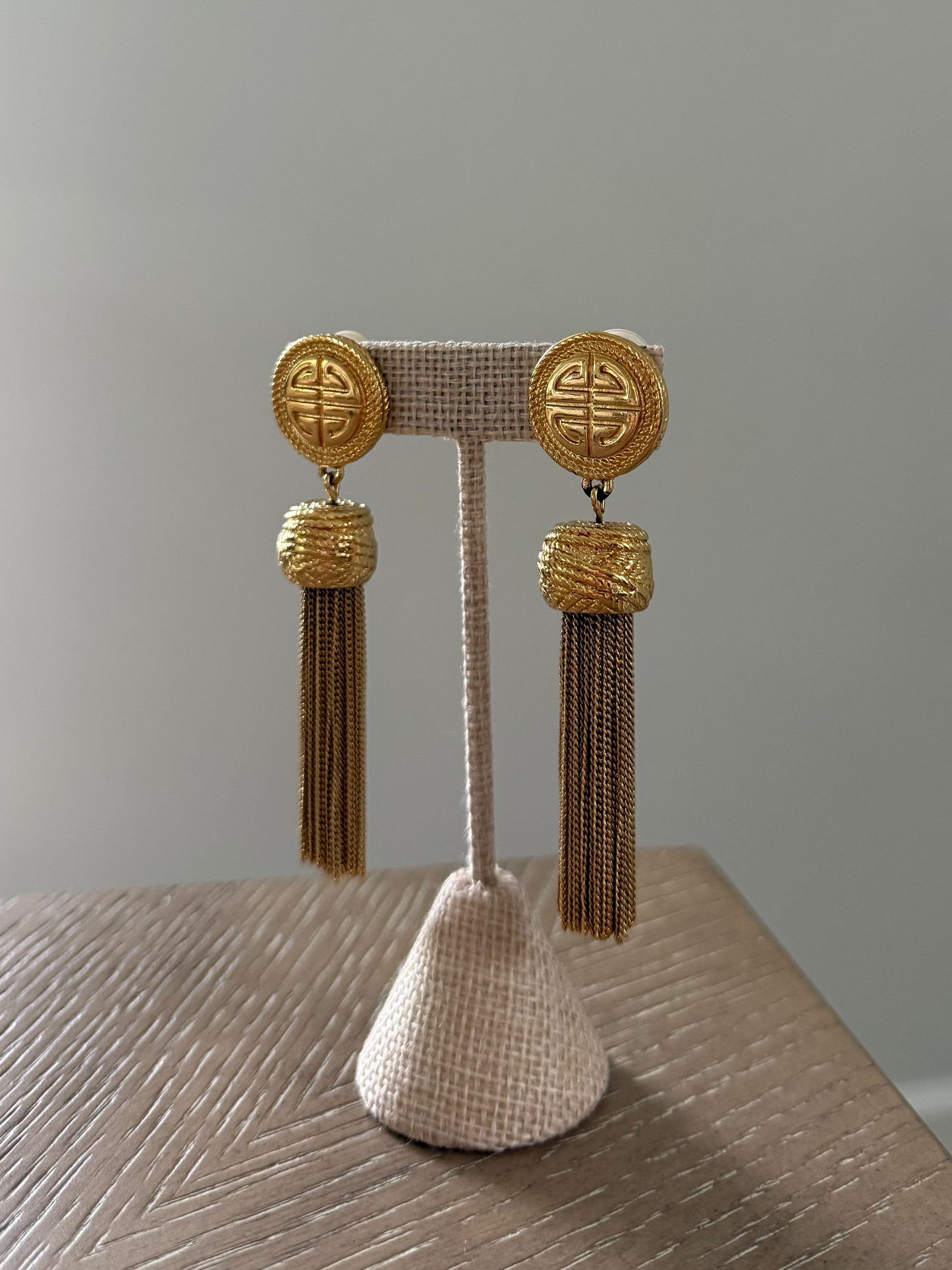 Vintage Givenchy Runway Tassel Earrings