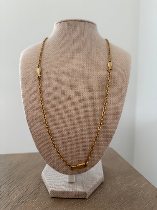 Vintage Fish Chain Necklace