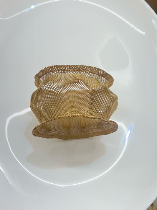 Mesh Gold Hammered Cuff