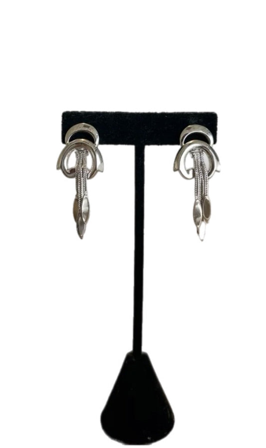 Vintage Napier Silver Dangle Earrings