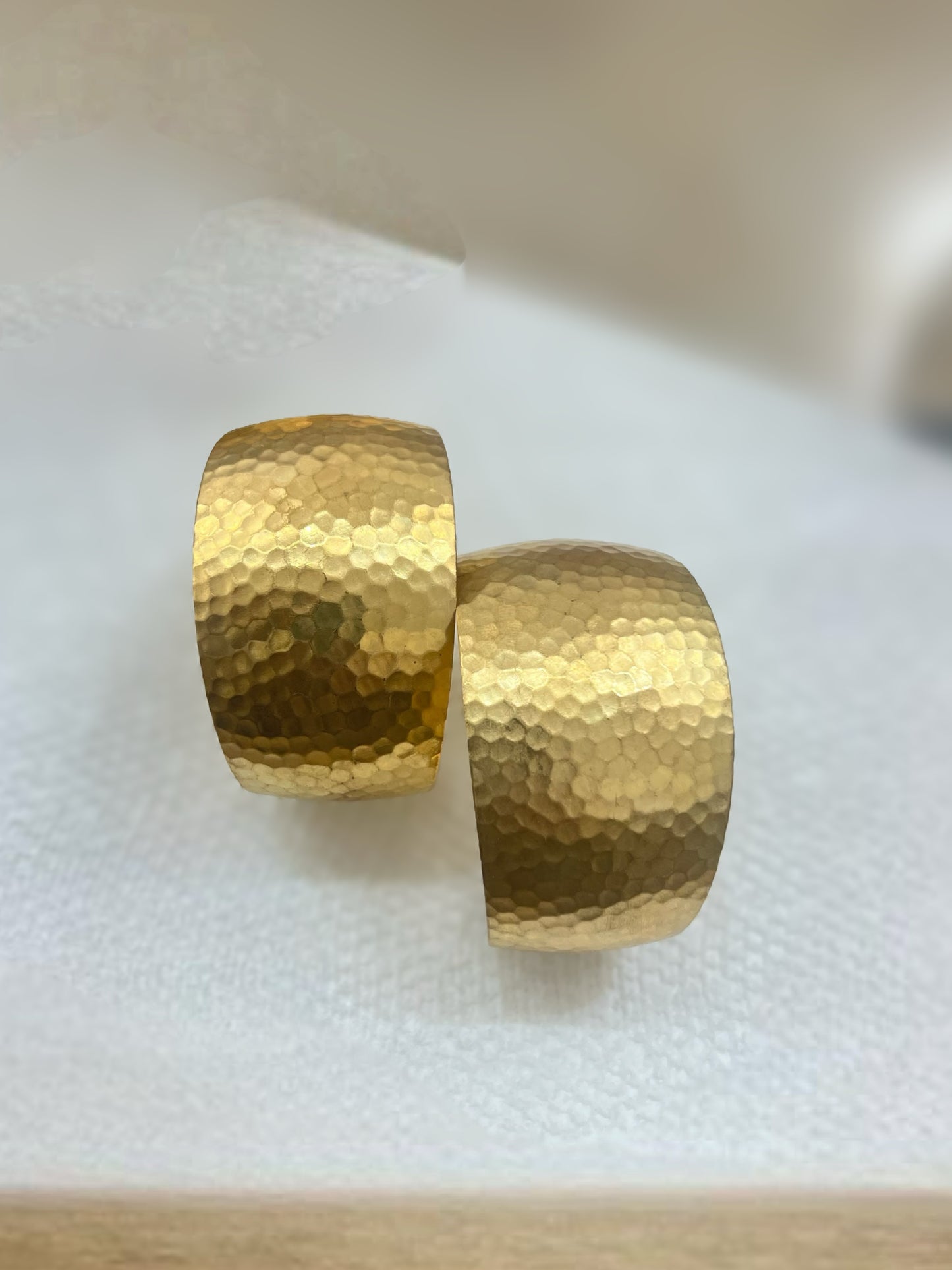 Gold Hammered Cuff