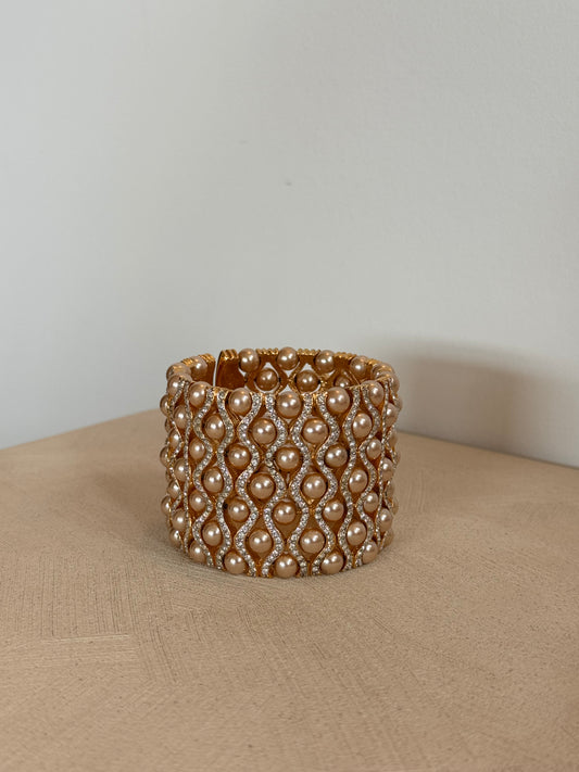 Vintage Pearl Cuff