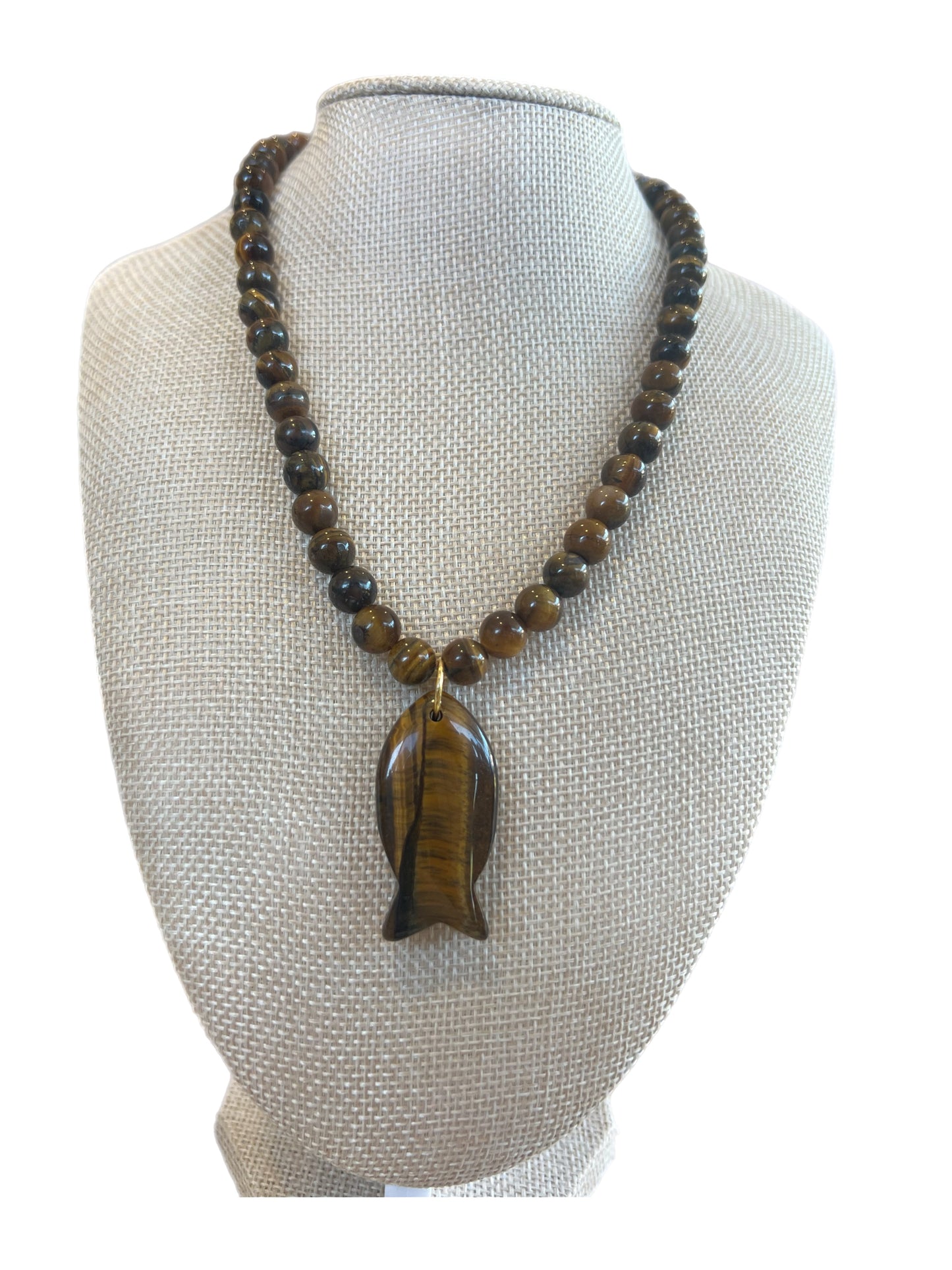 Brown Beaded Fish