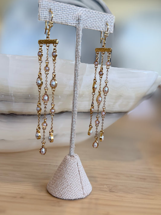 Pearl Dangle Earrings